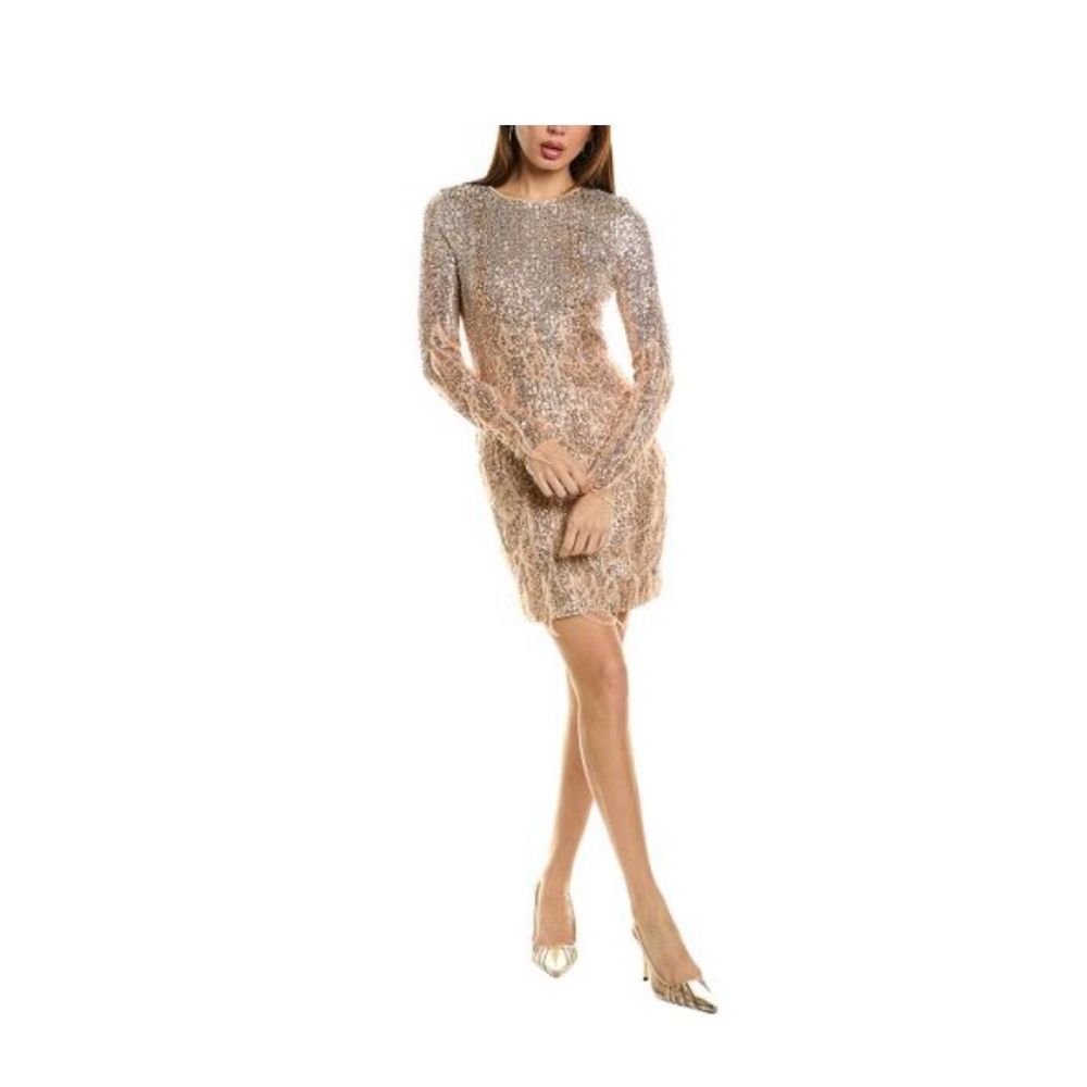 Le Superbe Babylon twiggy Elegant Sequin Dress size large - Picture 2 of 11